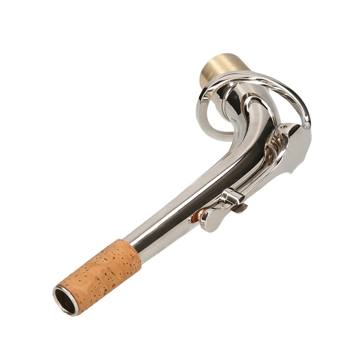 Novi Alto Saksofon Bend Vratu Medenina Material Sax Pihalni Instrument, Opremo 2,5 cm,Srebro