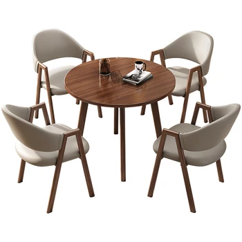 Krema slog pogajanja mizo in stol kombinacija pogajanja prosti čas recepcija tabela majhne okrogle mize
