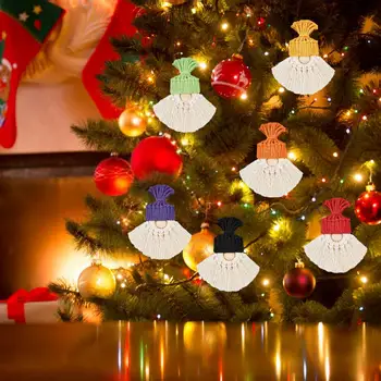 Božič, Dekor Ročno Macrame Božič Palčki Diy Viseči Okraski za Počitnice Stranka Dobave Božič Gnome