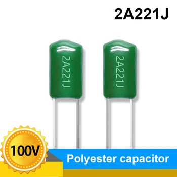 CL11 poliester kondenzator 2A221J 220PF 0.22 NF 100V pin 5 mm razmika med neposredne plug Mylar Kondenzator 1000 kosov
