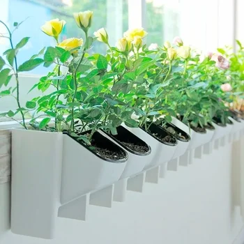 Planter Ozelenitev Vertikalnih Notranji in Zunanji Balkon Steni Visi Cvet Pot Ustvarjalno Kombinacijo Smol Plastike stroji za Sajenje
