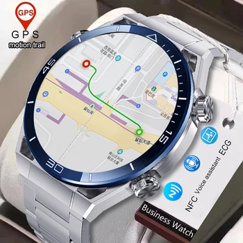 NFC Smartwatch Bluetooth Klic EKG+PPG Gibanja Fitnes Zapestnica Za Huawei Ure Končni GPS Tracke Pametno Gledati Moške 2023 Nova