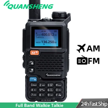 Quansheng UV-5R Plus Walkie Talkie Prenosni Am Fm dvosmerni Radijski Komutator VHF, UHF Radioamaterske Radijske Postaje za Brezžični Komplet za Dolge razdalje,