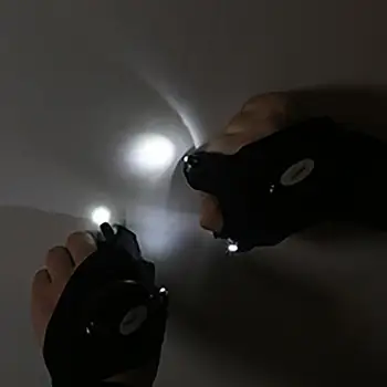 Fingerless Rokavice LED Svetilka Vodotesno Svetilko Ribolov, Kampiranje, Pohodništvo Preživetje Reševanje Več Svetlobe Orodje Prostem Orodje