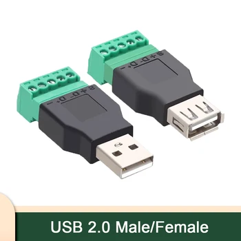 USB2.0 Spajkanje-brezplačno Vtič Usb Moški Ženski Računalnik, TV, Mobilni Telefon, Tipkovnico, Miško, Napeljave, Vodja USB Priročno in Trajne