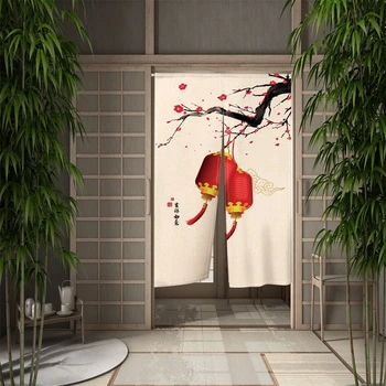 Kitajskega Japonski Split Noren Vrata, Zavesa Cvetje Perilo Vrata, Zavesa za Kuhinjo Zasebnosti Particijo Vrata Dekoracijo