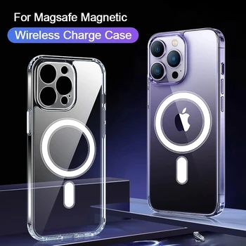 JASTER Pregleden Magnetne Za Magsafe Primeru Za iPhone 15 14 13 12 11 Pro Max Mini Polno Objektiv Zaščitna Brezžično Polnjenje Pokrov