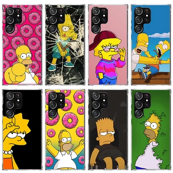 Risanka Stanovanji-S-Simpsons Primeru Telefon Za Samsung Galaxy Note 20 Ultra 10 Lite 9 8 J4 J6 Plus J8 M12 M30S M21 M31 M32 Lupini Tiskanja