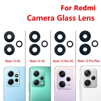 Zadaj Nazaj Objektiv Kamere Za Xiaomi Redmi Opomba 12 4G 12 5G 12 Pro 12 Pro Plus Fotoaparat Steklo Objektiv Z Orodjem za Popravilo Lepilo Lepilo