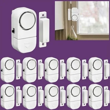 10pcs Vrata in Okna Alarm za Varnost Brezžičnega Domačega Okna, Vrata Anti-theft Varnostni Alarmni Sistem Magnetni Senzor