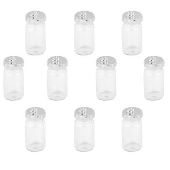 10Pcs Mini Steklenice z Zamaški, Drobne, ki Želijo Sporočilo, Steklenice, Kozarci Čare Obesek za DIY Ogrlica