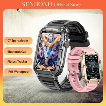 SENBONO 2023 Novo Smartwatch Bluetooth Klic Fitnes Tracker Nepremočljiva Utral 9 Šport Pametno Gledati Ženske, za Moške pa mate 60 pro Telefon