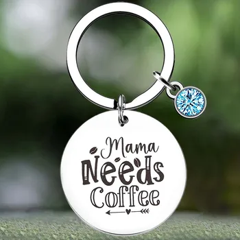 Srčkan Smešno Skodelico Kave Keychain Ljubitelji Kave Darilo obeskom za ključe Obesek Nakit mama mama darilo za rojstni dan