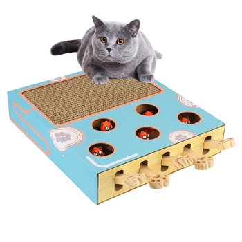 Smešno Mačka Palico Mačka Hit Gophers Igrače Mačke Lov Lov na Miško, S Scratcher Cat Igre Polje 3 v 1 Labirint Interaktivne Izobraževalne