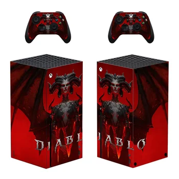 Diablo IV Slog Xbox Serije X Kože Nalepke za Konzolo & 2 Krmilniki Nalepke Vinyl Varovalne Kože Slog 2