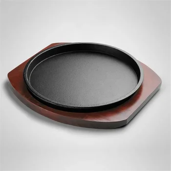 Krog za gospodinjstvo, iz železa tablice tablice korejski žar ponev ocvrt zrezek ploščo ne držijo litega železa