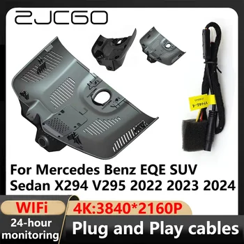 ZJCGO 4K Wifi 3840*2160 DVR Dash Cam Fotoaparat, Video Snemalnik za Mercedes Benz EQE SUV Limuzina X294 V295 2022 2023 2024