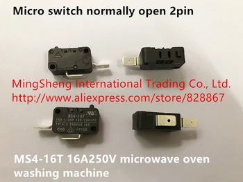 Izvirne nove 100% mikro stikalo navadno odprta 2pin MS4-16T 16A250V mikrovalovna pečica, pralni stroj