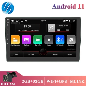 Android 11 Avto 2Din Radio Multimedijski Predvajalnik Videa Univerzalni Auto Stereo GPS ZEMLJEVID Za Volkswagen Nissan Hyundai Kia Toyota CR-V