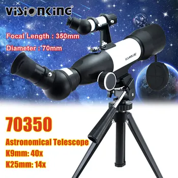 Visionking 120x Strokovno Astronomski Teleskop za Prostor Oko 70 MM Okular Močan Daljnogledi za Star Kampiranje 70350
