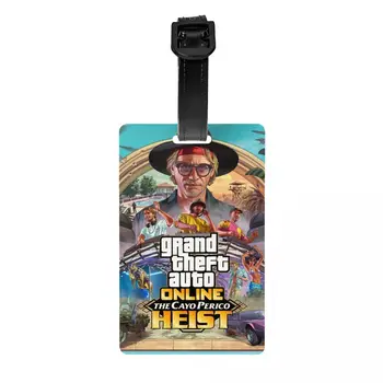 Grand Theft Auto Prtljage Oznako Avanturo Igre GTA Potovalna Torba Kovček Zasebnosti Kritje ID Nalepka