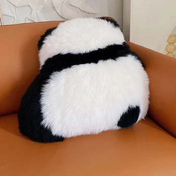 Toplo Zimo Doma Sedež Uporabite Blazine Pravi Avstralija Krzno Ovčje Kože Panda Blazine