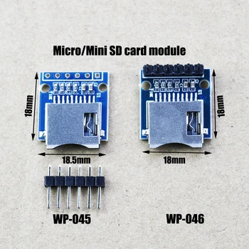 1 Kos Mini TF card reader/writer adapter za kartico MicroSD, vezje za Arduino ROKO AVR mini SD modul modul za shranjevanje