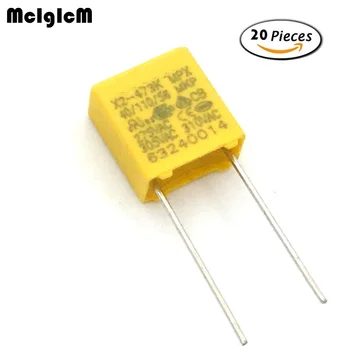MCIGICM 20pcs kondenzator X2 kondenzator 275VAC X2 Polipropilen film kondenzator 0.047 uF 47nF Igrišču 7,5 mm