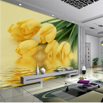 beibehang 3D stereoskopski televizijske slike za ozadje dnevna soba, spalnica steno cvetje papier peint ozadje