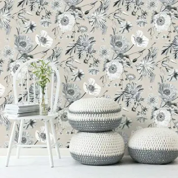Po meri de papel parede 3D Cvetlični Ozadje za dnevni sobi Doma Dekorativne Za Spalnico Stene papirja hiša Dekor spalnica dekoracijo