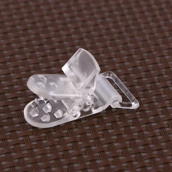 25 Kos T-oblikovane Jasne Plastičnih Baby Cucla Posnetke Značko Posnetke za Izdelavo Posnetkov Trakov Pregleden