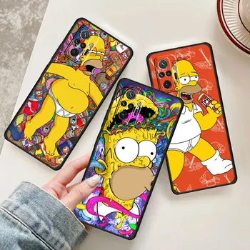 Bart Simpsons, Telefon Primeru Za Xiaomi Redmi Opomba 11 12 Pro 5G 8 10c k50 10 Pro 9 9s Silikona, Mehki Črni Pokrov Capa