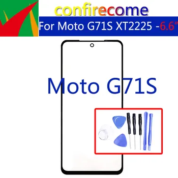 Za Motorola Moto G71s XT2225, Zaslon na Dotik, Sprednji Zunanji Steklena Plošča Objektiv LCD Zamenjava sprednjega Stekla