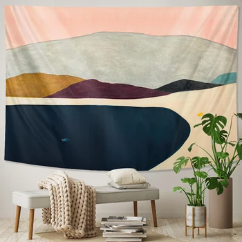 Preprost stil dekoracijo doma tapiserija Hipi Bohemian dekoracijo Nordijska gorskih tapiserija, spalnica steni visi plaža mat