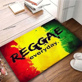 Reggae Glasba Jamajški Slog Področju Preprogo, Spalnica, Dnevna Soba Dekoracijo Preprogo, Balkon, Kopalnica Non-slip Preprogo Moda Dekoracijo