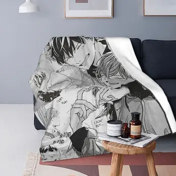 Glede Anime Manga Yaoi Flis Odeje Satou Mafuyu Uenoyama Ritsuka po Meri Vrgel Odejo za Dom 150*125 cm Bedspreads