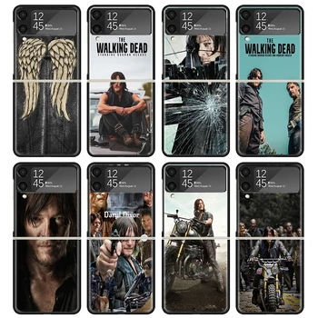Walking Dead Daryl Dixon Ohišje Za Samsung Galaxy Ž Flip 4 5 3 z Flip5 medije flip4 5G Težko Telefon Kritje Flip3 Split Zložljiv Črn Pl