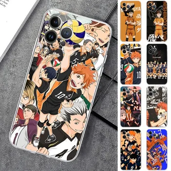 Anime Haikyu 4 Na Vrhu Telefona Primeru Za IPhone 15 14 11 12 13 Mini Pro XS Max Kritju 6 7 8 Plus X XR SE 2020 Funda Lupini