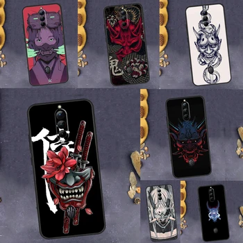Samurai Oni Masko Primeru Telefon Za ZTE Nubia Rdeče Magic 8 Pro 5G 5S 6R 6S 7S Pro RedMagic 6 7 Pro Odbijača Pokrov