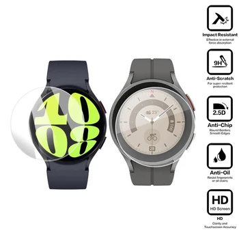 9H Trdega Stekla Film Za Samsung Galaxy Watch 6/5/Pro/4 44 mm 40 mm 45 mm Watch6 Klasičnih 43mm 47mm 42mm 46mm Zaščitnik Zaslon Pokrov