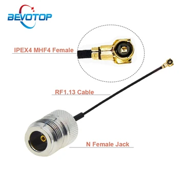 1PCS RF1.13 Kabel IPX MHF4 IPEX4 Ženski N Tip Ženski Jack 1.13 mm RF Nagovoriti Kabel Mini PCI WIFI WLAN Antena za Razširitev Skakalec