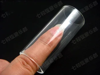 2 kos Stekla Kitare Slide Ton Bar Dolžina 60.5 mm / inradius 22 mm