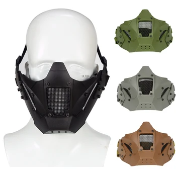 Taktično Masko Airsoft Streljanje Wargame Cs Odpornost Na Udarce Maske Na Prostem Lov Vojaške Boj Proti Šport Dihanje Obraz Ščit