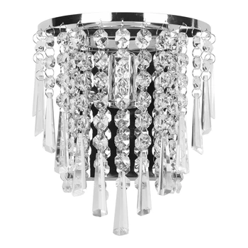 Sodobna Crystal Stenska Svetilka Chrome Rov Stenske Luči Za Dnevno Sobo, Kopalnico, Doma Notranjo Razsvetljavo Dekoracijo