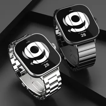 Kovinski Trak Za Redmi Watch 4 Nerjavno Jeklo Zamenjava Watchband Zapestnica za Xiaomi Redmi Watch 4 Trak