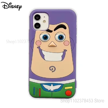 Disney Igrača Zgodba Buzz Lightyear Sullivan Mehki Silikonski Primeru Telefon Za iPhone 14 13 12 11 Pro Max Anti-padec Srčkan Zaščitni Pokrov