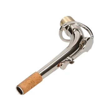 Novi Alto Saksofon Bend Vratu Medenina Material Sax Pihalni Instrument, Opremo 2,5 cm,Srebro
