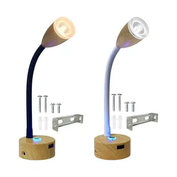 RV Branje Lučka z USB Vrata Modra Nočna Zatemniti LED Zatemniti Lučka RV Notranja Luč za Čoln, Avtodom Potovanja Tovornjak Priklopnika