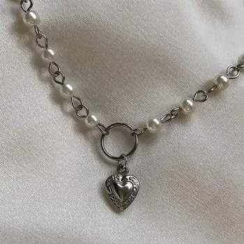 ročno vintage nakit dodatki cordate ogrlica y2k letu 2000 modni retro zgleduje