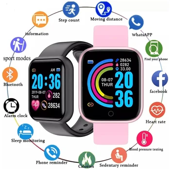 Reloj Mujer Smart Wartch Ženske Ure Digitalne Led Elektronski Ročno Uro Bluetooth Fitnes Smartwatch Moških Otroci Ur Hodinky